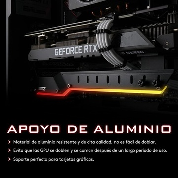 ДЕРЖАТЕЛЬ ВИДЕОКАРТЫ ARGB LED 5V 3PIN GEFORCE