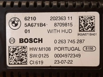 BMW 5 G30 G31 PŘÍSTROJOVÁ DESKA BUDÍKY 5A671B4 *