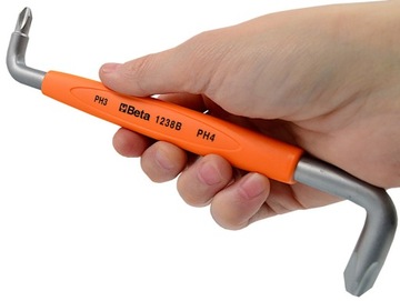 ОТВЕРТКА BETA КРЕСТОВАЯ УГЛОВАЯ ИЗОГНАННАЯ PHILIPS PH3-4