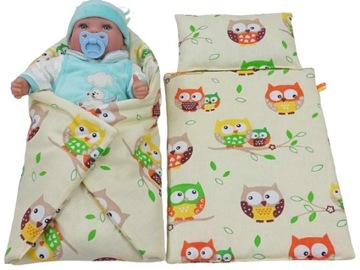 POŚCIEL + ROŻEK/BECIK DLA LALKI BOBAS, BABY BORN