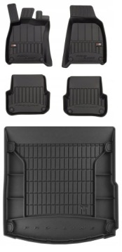 Set 3D Gumové rohože a rohože Audi A6 C6 Sedan 2004-2006