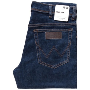 WRANGLER TEXAS SLIM MĘSKIE SPODNIE JEANSOWE CROSS GAME W12S8311U W35 L30