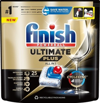 KAPSUŁKI DO ZMYWARKI FINISH ULTIMATE PLUS ALL-IN-1 FRESH