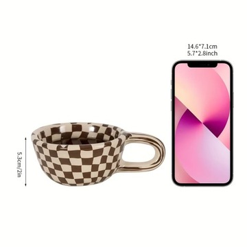 1шт 200 мл кофейная кружка керамические кофейные чашки коричневый узор в