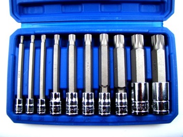 НАБОР НАСАДОК TORX С НАРУЖНЫМИ ШПИНКАМИ M4-M18 ДЛИННЫЕ 1/4