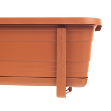 БАЛКОННАЯ ЯЩИКА ЦВЕТОЧНЫЙ ВАЗ ЦВЕТОЧНЫЙ ВАЗ 40см РУЧКИ ПОДСТАВКА БАЛКОННАЯ БАЛЮСТРАДА