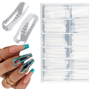 Формы двойной системы 120 шт. Балерины для акрилового геля