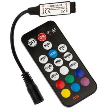 Kontroler sterownik RGB mini radiowy RF 72W 6A 17p