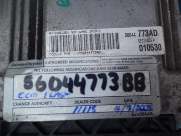 CHEROKEE KJ 2.8 CRD JEDNOTKA ŘÍZENÍ 56044773BB
