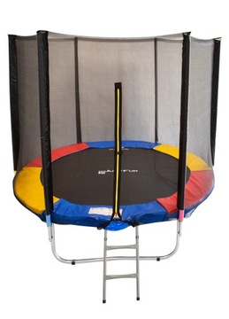 Duża TRAMPOLINA OGRODOWA Dla Dzieci Domowa Z Siatką PREMIUM 252 CM 8 FT