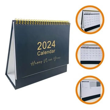 2024 Full Year Calendar Small Desk Calendar Standing Calendar Desk