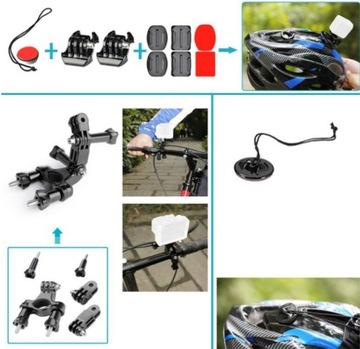 БОЛЬШОЙ НАБОР АКСЕССУАРОВ ДЛЯ GOPRO HERO 12 11 insta360 Экшн-камер DJI Osmo