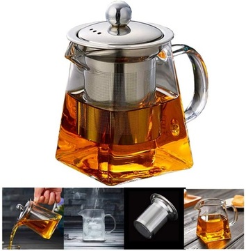 750ml Szklany Zaparzacz Czajniczek do Herbaty