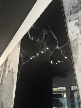 Черная маркина 280x110см глянец