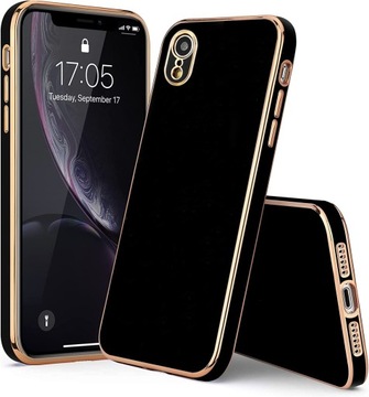 ETUI GLAMOUR DO IPHONE XR SILIKON CASE + SZKŁO
