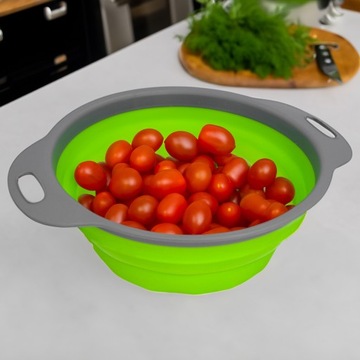 Дуршлаг, силиконовый дуршлаг, складной, гибкое крыло, кухонное сито.