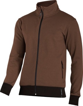 BLUZA Z SUWAKIEM BRĄZOWA, 