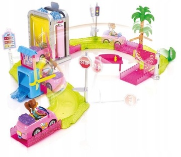 MATTEL BarbieOnTheGo Wyścig kucyków zestaw lalka i kucyk