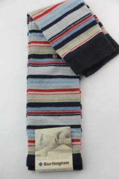 ГЕТРЫ BURLINGTON ШЕРСТЬ 70% CRYO STRIPES СИНИЙ -40%