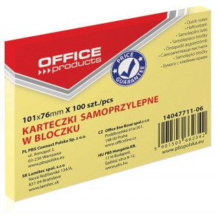 Bloczek karteczki samoprzylepne 75x100mm notes