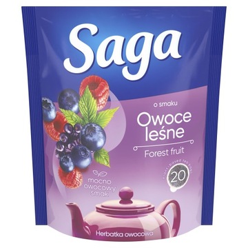 Saga Herbata Owocowa Owoce Leśne Ekspresowa 20 torebek