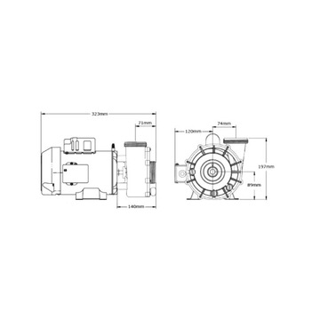 Насос для джакузи Gecko 0,14 л.с. (0,18 кВт) Aqua-Flo Circ-Master CMHP