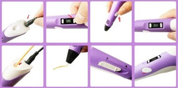 НАБОР 3D-ПРИНТЕРА ДЛЯ ШАРИКОВОЙ РУЧКИ + PLA КАРТРИДЖИ 1000см НОВОЕ ПОКОЛЕНИЕ MAGICAL