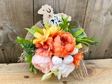 ЦВЕТОЧНОЕ УКРАШЕНИЕ на Пасху Плетеная корзина для Свенконки