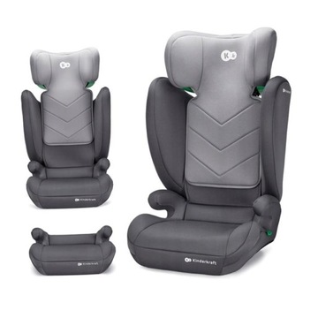 KINDERKRAFT FOTELIK SAMOCHODOWY I-SPARK I-SIZE GREY FOTEL DZIECIECY