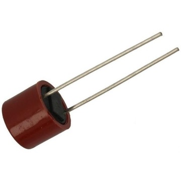 BEZPIECZNIK ZWŁOCZNY 2A 250V AC KUBKOWY R=5,08mm TNT
