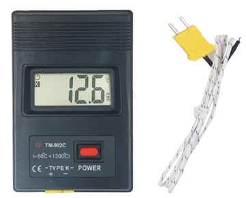 ЦИФРОВОЙ ИЗМЕРИТЕЛЬ ТЕМПЕРАТУРЫ ТЕРМОМЕТР TM902C 1300C