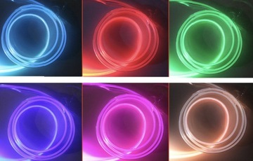 СВЕТОДИОДНАЯ RGB ЛЕНТА НЕОНЫ ДЛЯ САЛОНА АВТОМОБИЛЯ