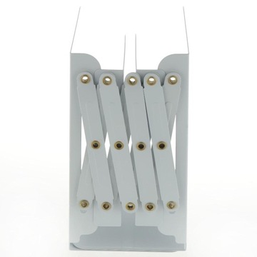 Выдвижная металлическая подставка для книг с рисунком, белая