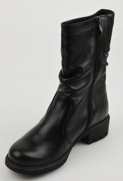 ГАЛАНТ Кожаные ботильоны, черные, 23-33, 39