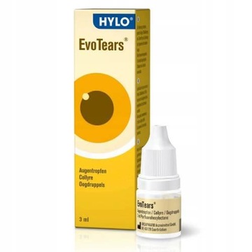 EVOTEARS krople do oczu, suchość oka, nawilżenie 3ml