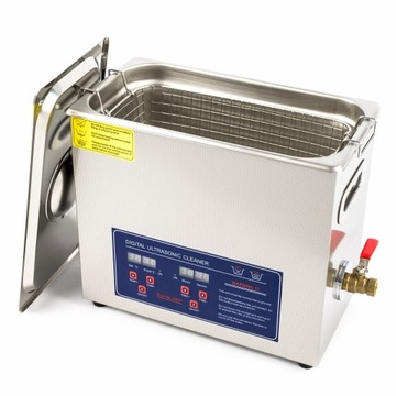 УЛЬТРАЗВУКОВАЯ ОЧИСТИТЕЛЬНАЯ ВАННА 6л 500Вт + КОРЗИНА + Жидкость