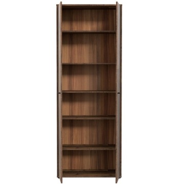 Шкаф, закрытый книжный шкаф, запираемый, высокие полки для книг для офиса в стиле ретро-лофт.