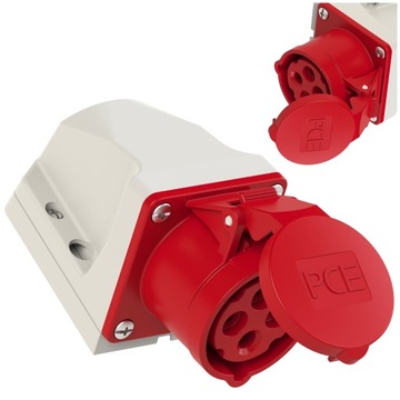 Gniazdo siłowe stałe GS164 16A 400V 4P IP44 PCE