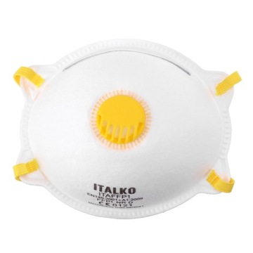 20szt PÓŁMASKA MASKA OCHRONNA FFP1 Z ZAWORKIEM