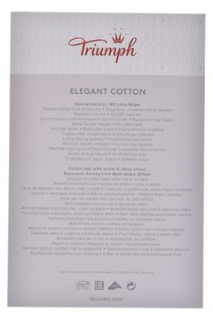 Biustonosz Triumph Elegant Cotton N Promocja 95c;beżowy