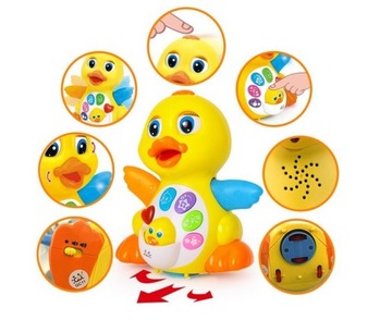 ИНТЕРАКТИВНАЯ УТИНАЯ ПОЕЗДКА Игра Танцы с подсветкой