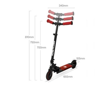 Самокат Qplay LED Honeycomb ABEC-7 PODEST