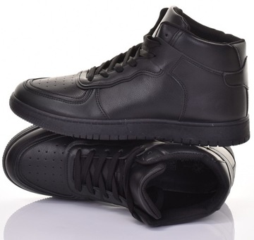 SNEAKERSY MĘSKIE WYSKIE BUTY SPORTOWE MID ZA KOSTKĘ SKÓRZANE