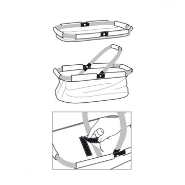 TESCOMA KOSZYK PIKNIKOWY SKŁADANY KOSZ NA ZAKUPY