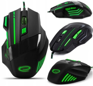 MYSZ MYSZKA DLA GRACZY 7D LED USB DOUBLE CLICK