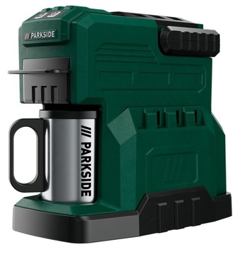 Беспроводная кофемашина Parkside PKMA 20-LI A1, ЗЕЛЕНЫЙ