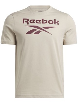 KOSZULKA męska REEBOK beżowa 100071177 sportowa L