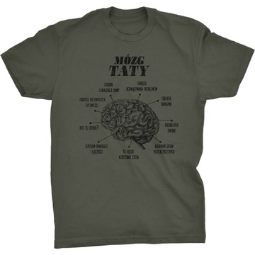 Koszulka Mózg Taty Śmieszny Prezent