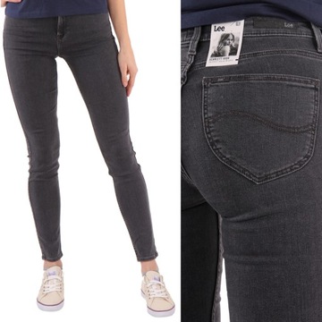 LEE spodnie SKINNY grey SCARLETT HIGH _ W30 L31