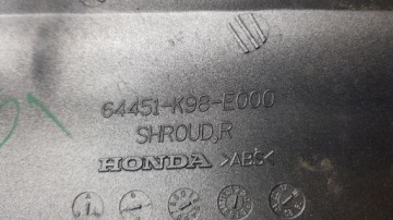 HONDA CB 125R ЗАПРАВКА ПРАВАЯ БОКОВАЯ